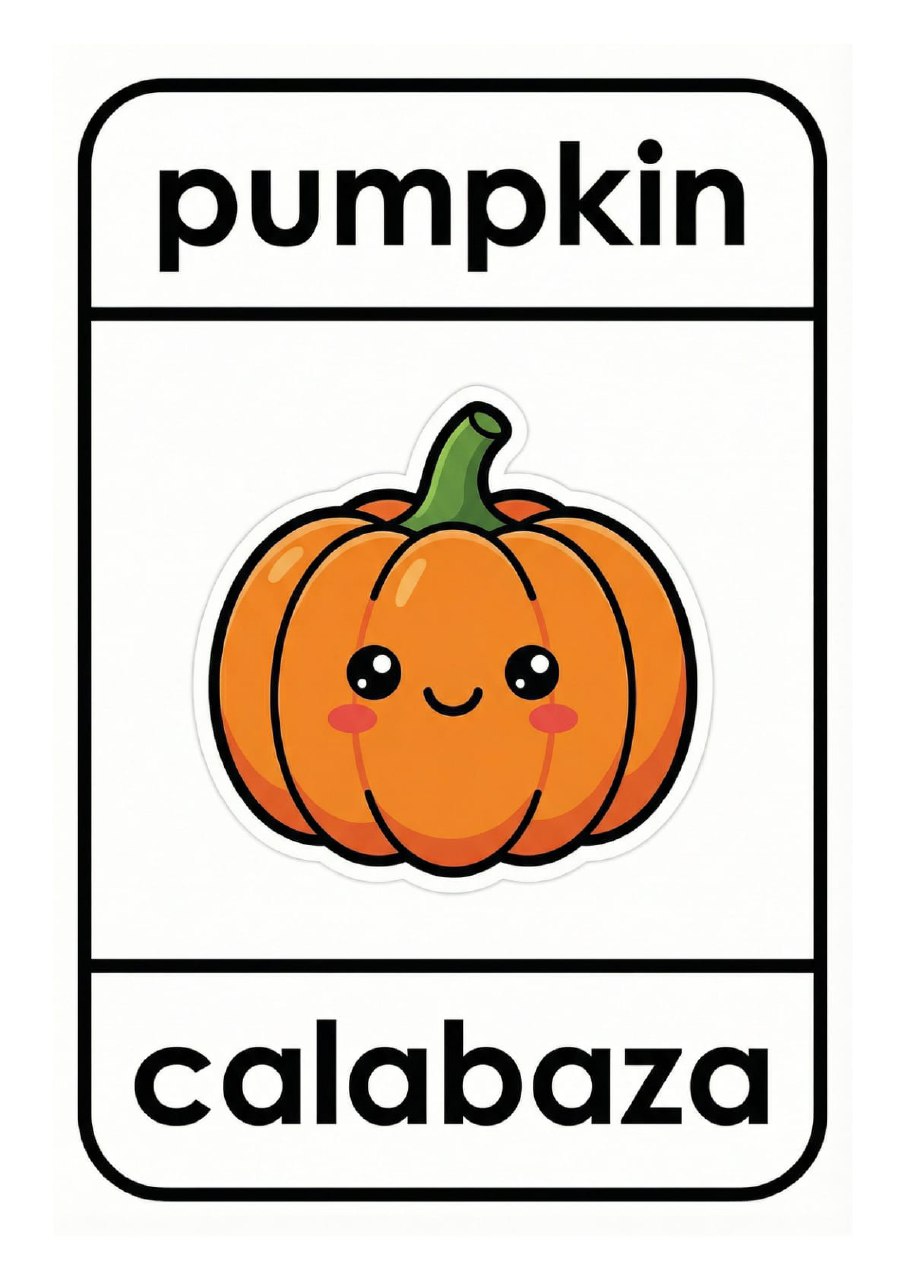 Flashcards Bilingües Inglés/Español | 40 Imprimibles para Niños