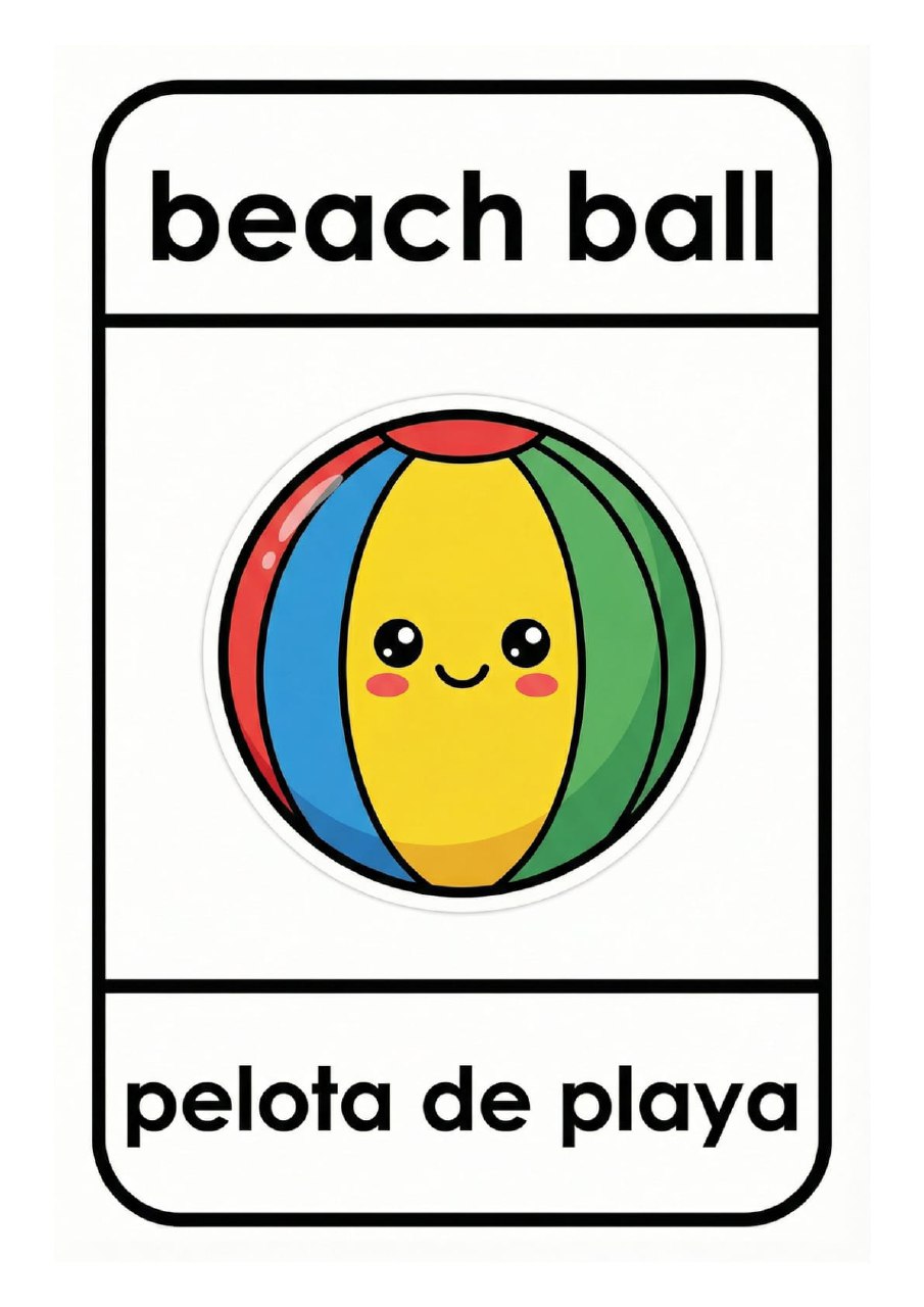 Flashcards Bilingües Inglés/Español | 40 Imprimibles para Niños